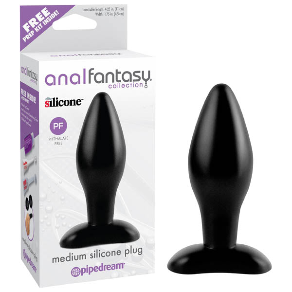 Anal Fantasy Collection Medium Silicone Plug -  11 cm (4.25'') Butt Plug