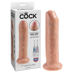 King Cock Uncut - 17.8 cm Dong