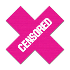 Censored Pasties - Black/Pink - Shhh...