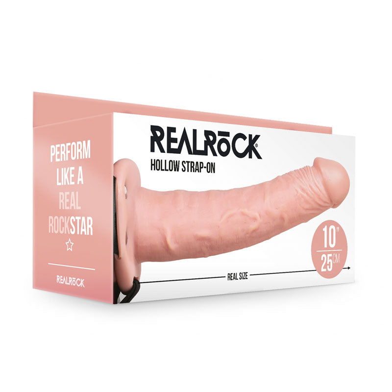 REALROCK 24.5 cm Hollow Strap-On - Flesh