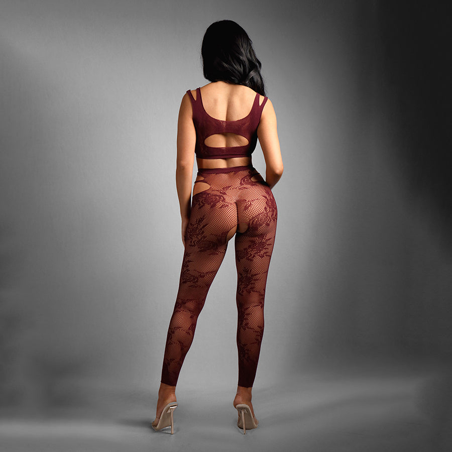 SHEER FANTASY UNDIVIDED ATTENTION Bodystocking - One Size