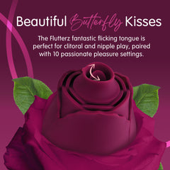 Skins Rose Buddies FLUTTERZ Clit Stim Rose - Maroon