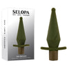 Selopa THE PRIVATE Tapered Vibrating Anal Plug - Army Green
