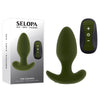 Selopa THE COLONEL Vibrating Butt Plug - Army Green
