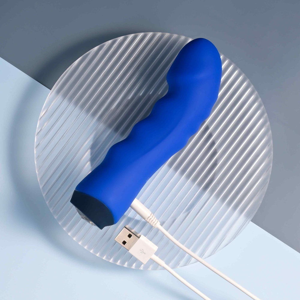 Selopa  BANGER 13.6 cm USB Rechargeable Vibrator - Blue