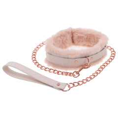 Sex & Mischief Peaches n Creame Fur Lined Collar & Leash