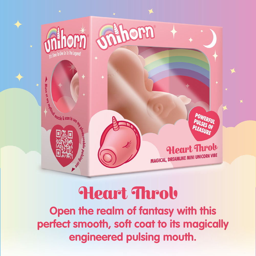 Unihorn Heart Throb Multi Function Vibe - Pink