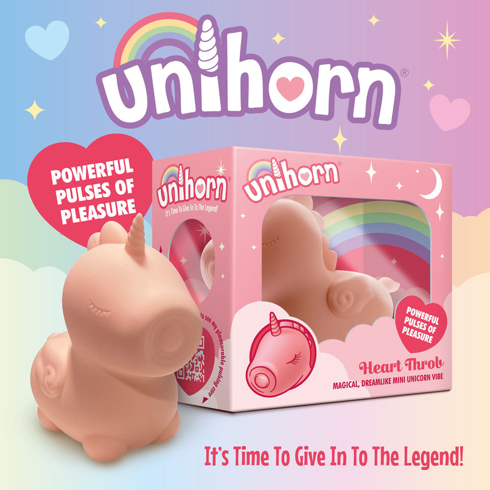 Unihorn Heart Throb Multi Function Vibe - Pink