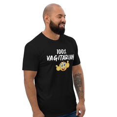 Men's T-Shirt - 100% VAGITARIAN in Black