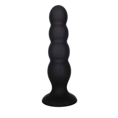 VERS Liquid Silicone Suction Anal Plug with Weighted Steel Balls