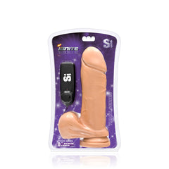 Thick Vibrating Cock w/ Balls and Suction 8in