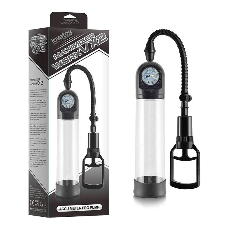 Maximizer Worx VX2 Accu-Meter Pump Black