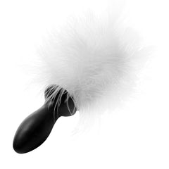 White Bunny Tail Anal Plug