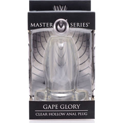 Gape Glory Clear Hollow Anal Plug - Large