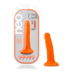 Neo Dual Density Cock Neon 6 Inch Orange