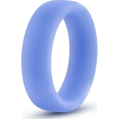 Performance Silicone Glo Cock Ring - Blue