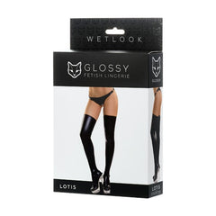 Glossy Wetlook Stockings Lotis - 4 sizes