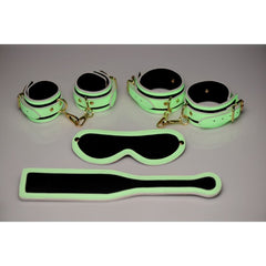 Kink In the Dark Glowing Bondage Set Flouro Green