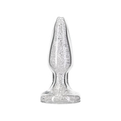 Pillow Talk Luxurious Sparkling Glass Anal Plug 10cm Clear Gem base & Bonus bullet