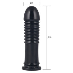 King Sized Anal Bumper 8in Black