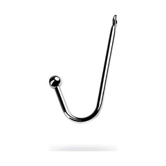 Silver Metal Anal Hook with Single Ball - 37 cm