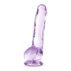 Naturally Yours 8" Crystaline Dildo Amethyst