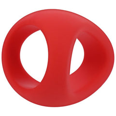 Stirrup Silicone Cock Ring Crimson