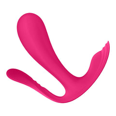 Satisfyer Top Secret + Wearable Vibrator with Vaginal & Anal Probes - Pink