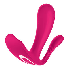 Satisfyer Top Secret + Wearable Vibrator with Vaginal & Anal Probes - Pink