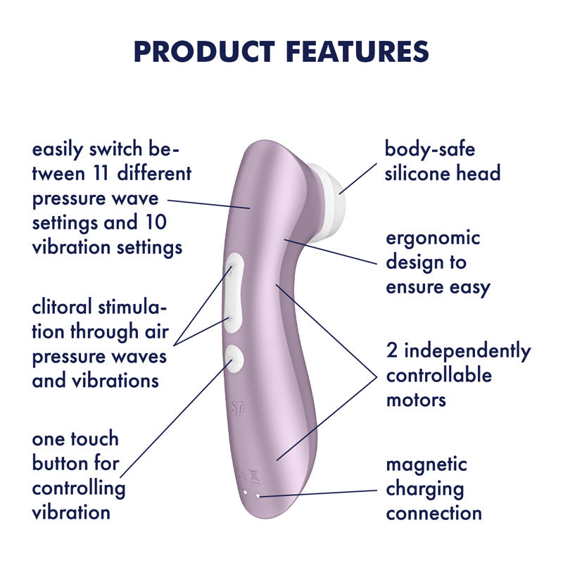 Satisfyer Pro 2+ Clit Stimulator - Pink