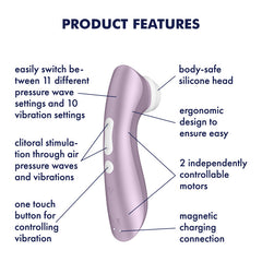 Satisfyer Pro 2+ Clit Stimulator - Pink