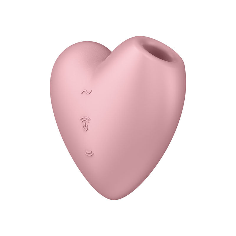 Satisfyer Cutie Heart Air Pulse Clit sucker - Light Red