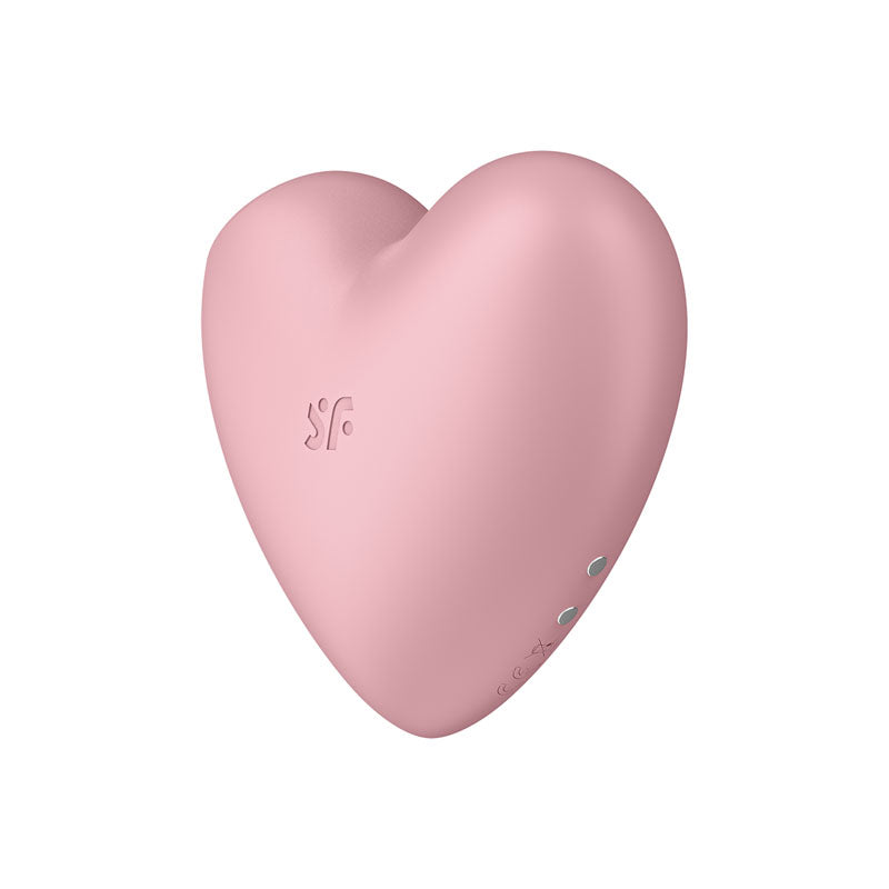 Satisfyer Cutie Heart Air Pulse Clit sucker - Light Red