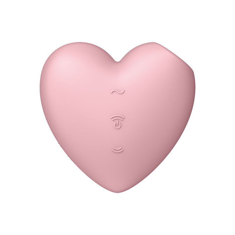 Satisfyer Cutie Heart Air Pulse Clit sucker - Light Red