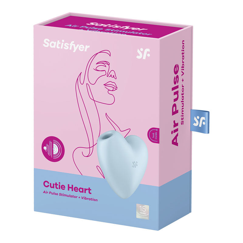 Satisfyer Cutie Heart -  -  USB Rechargeable Air Pulsation Stimulator with Vibration