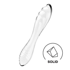 Satisfyer Dazzling Crystal Glass Dildo - Clear