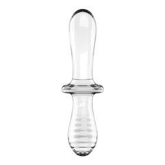 Satisfyer Double Crystal Glass Dildo - Clear