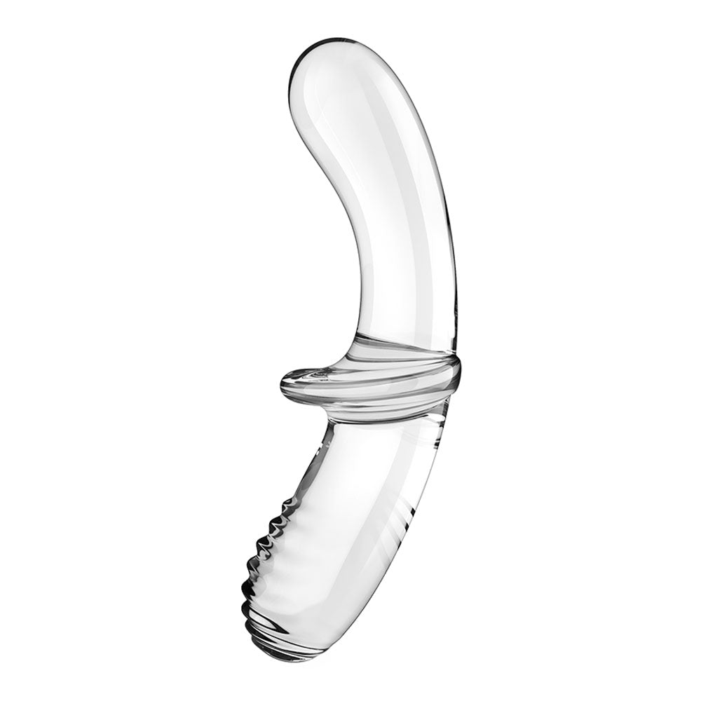 Satisfyer Double Crystal Glass Dildo - Clear