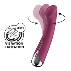 Satisfyer Spinning G-Spot 1 Rotating Shaft Vibrator - Red