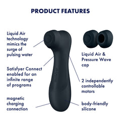 Satisfyer Pro 2 Gen 3 with APP Control - Dark Grey Touch-Free USB-Rechargeable Clit Stimulator