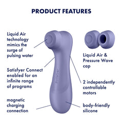 Satisfyer Pro 2 Gen 3 with APP Control - Lilac Touch-Free USB-Rechargeable Clit Stimulator