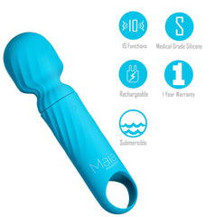 Maia DOLLY Mini Wand Vibrator - Blue