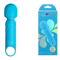 Maia DOLLY Mini Wand Vibrator - Blue