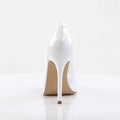 Amuse 20 Classic Pump with 5 inch heel - White Patent