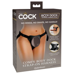 King Cock Elite Comfy Body Adjustable Dock Strap-On Harness (No probe)