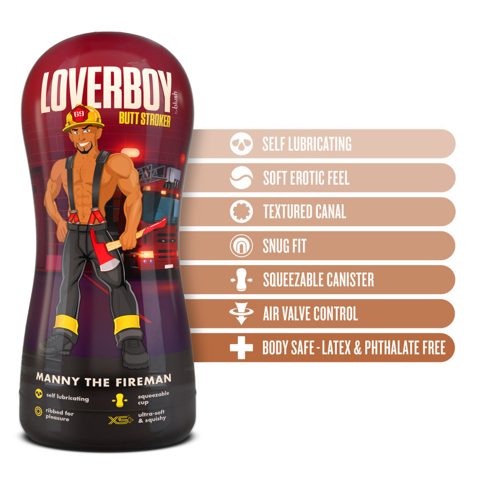 Loverboy Manny The Fireman Anal Stroker