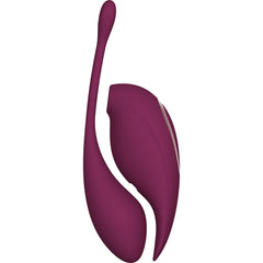 Twitch 2 Clit Stimulator and Vibrating Egg -  Burgundy