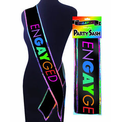 Pride party sash - EnGAYged