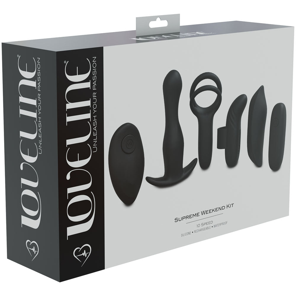 Loveline SUPREME WEEKEND Kit interchangeable Bullet Vibe Set - Black