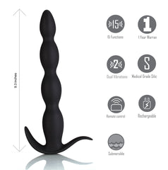 Maia Mason -  23.6 cm USB Rechargeable Anal Beads with Wireless Remote